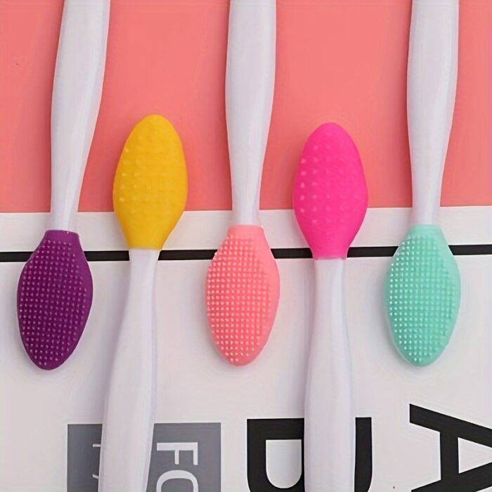 Silicone Facial Cleansing Brush | 2-in-1 | Silicone | Soft Dual-Sided Exfoliating Face Scrubber Formaldehyde-Free Unscented | for Blackhead and Nose Hair Removal Gentle Cleansing - Image 3