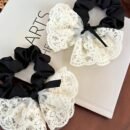 New lace bow, large intestine headband, Korean version hair accessory, sweet headband, cute headband, rubber band, stylish headband accessory