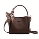 Retro Niche Scarf Handbag, Fashionable Simple Versatile Shoulder Bag for Daily Commute, Commuter Handbag | Retro Style Handbag | Polyester Lined Interior, Purse