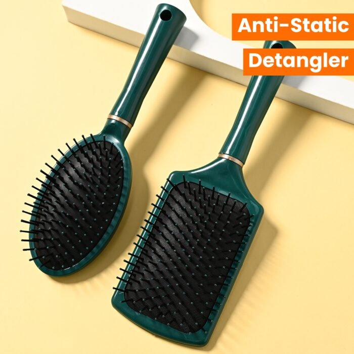 Detangling Hair Brush Anti-Static Detangler Hair Brush Paddle Air Cusihon Comb Nylon Bristle Hair Styling Brush For Men And Women - Image 17