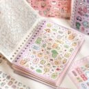 16 Sheets Little Nose Bridge 3.0 Sticker Book - Cute Cartoon & Travel-Themed Decals for Journals, Planners & DIY Crafts, Matte Finish, Self-Adhesive Paper, Perfect for Holiday & Birthday Gifts