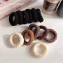 5pcs Set of Korean Style High Elasticity Plus Wide Thickened Hair Ties, Hair Rings, Durable, Simple and Advanced Hair Ropes for Women'S Hair Accessories