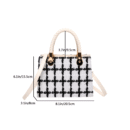 Gentle Light Luxury Small Fragrance Fashion Felt Handbell Bag - Autumn Winter 2024 New Crossbody Shoulder Bag for Female