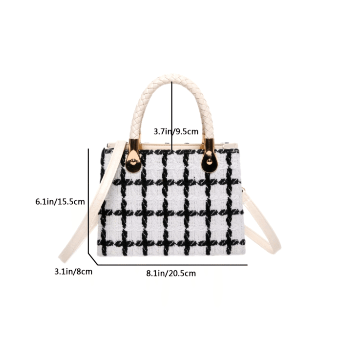 Gentle Light Luxury Small Fragrance Fashion Felt Handbell Bag - Autumn Winter 2024 New Crossbody Shoulder Bag for Female - Image 17