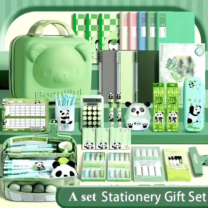 14pcs Panda-Themed Stationery Set - Premium Plastic Office Essentials for Everyday Use & School Rewards - Image 15