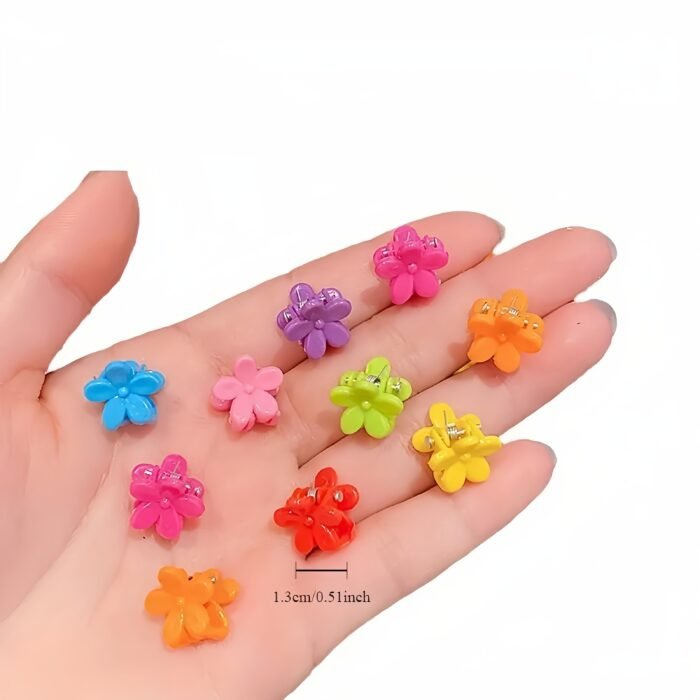 30 colorful small flower hair clips, children's butterfly and star hair clips, cute and sweet hair accessories - Image 6