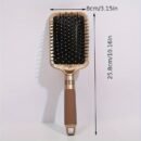 1pc GOLOVEJOE Styling Brush - Oval & Square Airbag Combs with Nylon Bristles for Smooth, Shiny Hair - Durable ABS Handle for Scalp Massage & Styling, Hair Styling Tools|Sleek Finish Brush|Ergonomic Design, Hair Brush