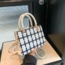 Gentle Light Luxury Small Fragrance Fashion Felt Handbell Bag - Autumn Winter 2024 New Crossbody Shoulder Bag for Female