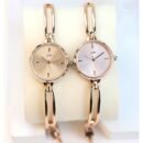 1pc Elegant Rose Golden Women's Quartz Watch with Rhinestone Accents, Vintage Style Alloy Bracelet, Round Dial, Perfect Holiday Gift for Her, Special Occasion Jewelry | Luxury Women's Watch | Zinc Alloy Bracelet