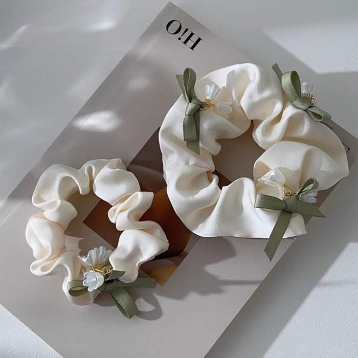 Hot Arrival Large Bow Lily of the Valley Hair Tie with Korean Style High-End Versatile Simple Headband - Image 2