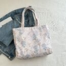 1pc Women's Floral Print Tote Shoulder Bag - Stylish & Spacious Design with Secure Zip Closure, Dual Reinforced Handles, Multiple Pockets - Durable Fabric for Work, College, Travel & Everyday Use (Pink/Red/Blue), College Accessory