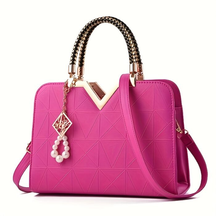 Classic Women's Handbag Large Capacity Versatile New Style Shoulder Bag Fashionable Glossy Single Shoulder Bag Daily Commuting All-match Bag - Image 4