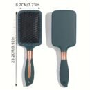 1pc GOLOVEJOE Styling Brush - Oval & Square Airbag Combs with Nylon Bristles for Smooth, Shiny Hair - Durable ABS Handle for Scalp Massage & Styling, Hair Styling Tools|Sleek Finish Brush|Ergonomic Design, Hair Brush
