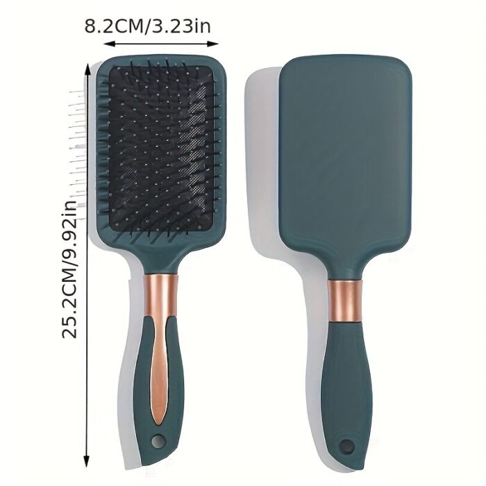 1pc GOLOVEJOE Styling Brush - Oval & Square Airbag Combs with Nylon Bristles for Smooth, Shiny Hair - Durable ABS Handle for Scalp Massage & Styling, Hair Styling Tools|Sleek Finish Brush|Ergonomic Design, Hair Brush - Image 9