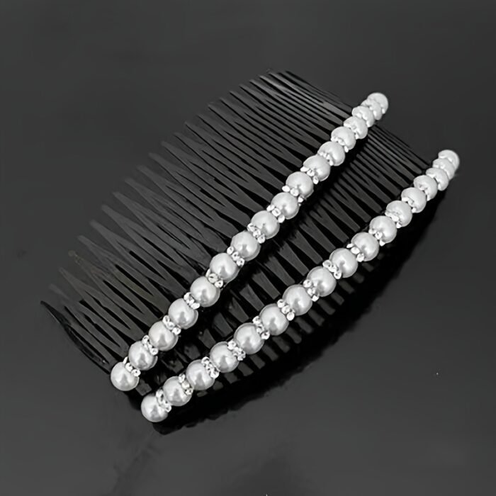 Elegant Pearl Hair Clip Comb for Women, Plastic Side Hairpin Accessory, Non-Feathered Hair Styling Tool for Bangs and Flyaways, Hair Accessories - Image 8