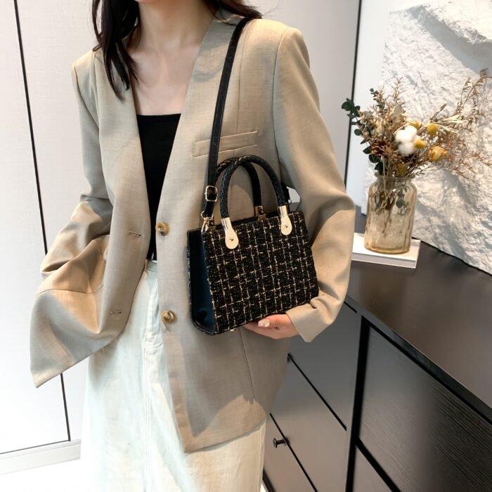 Gentle Light Luxury Small Fragrance Fashion Felt Handbell Bag - Autumn Winter 2024 New Crossbody Shoulder Bag for Female - Image 13