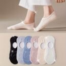 6 Pairs Cartoon Animal Socks, Cute All-match Breathable Invisible Socks, Women's Stockings & Hosiery