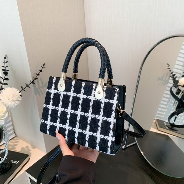Gentle Light Luxury Small Fragrance Fashion Felt Handbell Bag - Autumn Winter 2024 New Crossbody Shoulder Bag for Female - Image 14