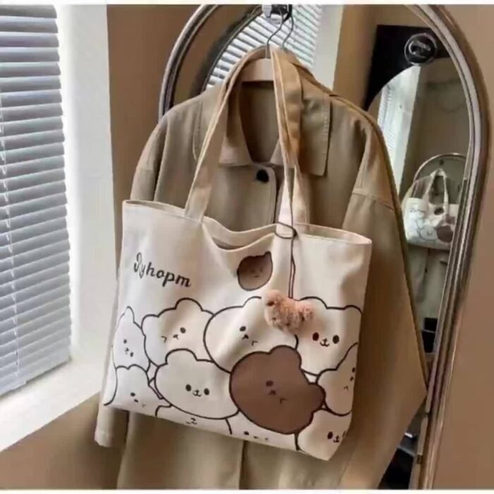 Commuter Japanese Style Cartoon Insulated Large Capacity Student Tote Bag for - Image 13
