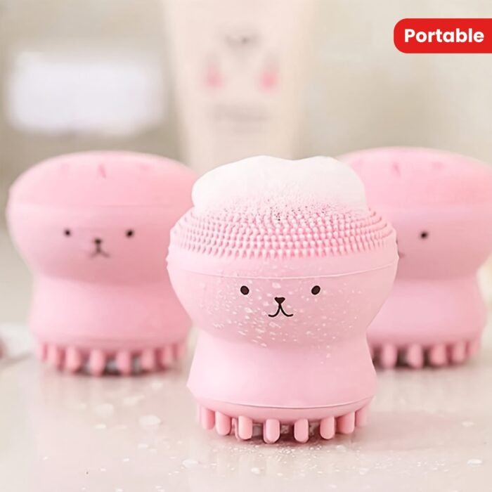 1pc Octopus-Shaped Bubble Maker, Silicone Facial Cleansing Brush, Deep Cleanse Face, Makeup Removal Tool, Portable Multi-functional Beauty Gadget For Gentle Deep Cleansing Massage - Image 20