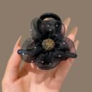 New Shark Clip Bubble High-end Hairpin with Water Flowers and Mesh for Women in Summer, Available in 3 Colors