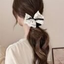 New lace bow, large intestine headband, Korean version hair accessory, sweet headband, cute headband, rubber band, stylish headband accessory