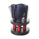 5pcs Unisex Professional Hair Styling Set, Scalp Massage, Detangling Brushes, Airbag Comb, Makeup Mirror, Unscented, for Normal Relaxed Textured Hair