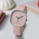 Elegant Pink Quartz Watch for Women - Simple Analog Design with Minimalist Hands, Non, Faux Leather Strap, Perfect for Casual & Formal Attire, Stylish Accessory|Minimalist Watch|Durable Watch