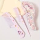 3pcs Cartoon Hair Comb Set - Wet & Dry Use, Detangling & Styling Brushes for All Hair Types, Durable ABS Plastic Handle, Perfect Gift Idea
