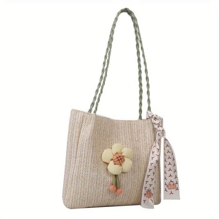 3 Styles Available Women'S Woven Crossbody Bag with Large Capacity, Summer Handbag Shoulder Bag, Beach Tote Bag, Suitable for Outings, Vacation Travel, Shopping - Image 6