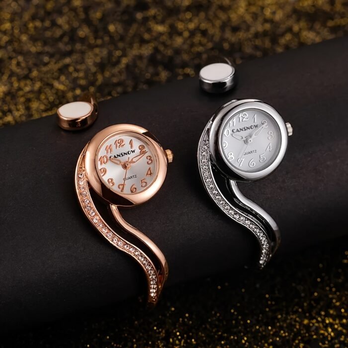 Luxury Ladies' Novelty Bracelet Watch, Round Alloy Case, Quartz Movement, Non, Gift for Her - Image 6
