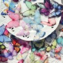 [Waterproof Stickers] 50pcs Vibrant Butterfly Stickers | Waterproof PET Adhesive | For Laptops, Scrapbooks, DIY Projects, Skateboards, Guitars, Helmets & Mugs | By YWWBLD