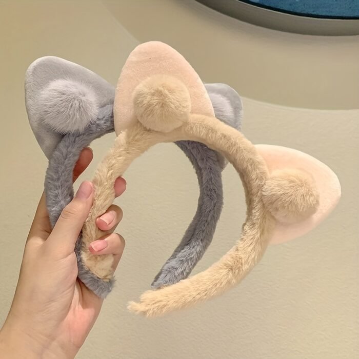 Soft Faux Fur Hair Clip With Rabbit Ear Design, Cute And Sweet Hair Accessory For Women, Perfect For Daily Wear, Party, Or Dance - Image 8