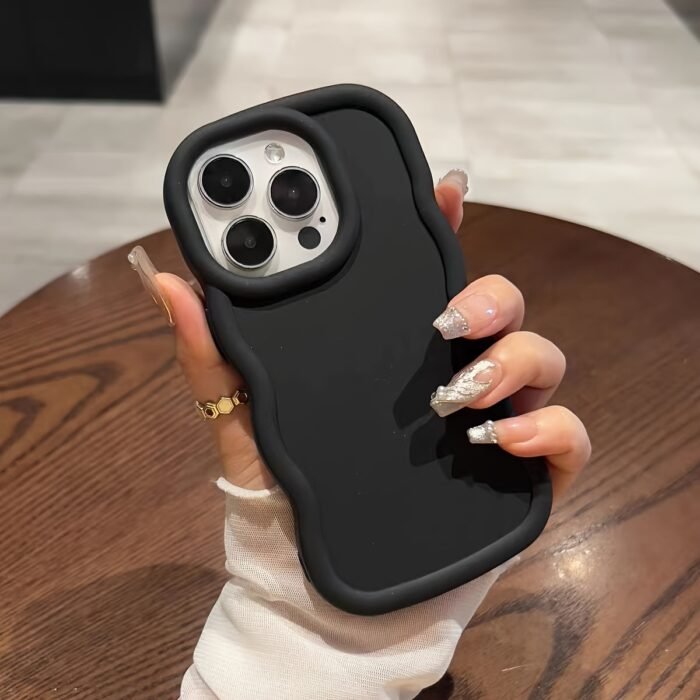 6pcs Solid Color Large Hole Phone Cases for iPhone - Fits 15/14/13/12/11, XS, XR, X, 7/8, Mini, Plus, Pro, Pro Max Models - Shockproof - Image 4