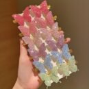 12pcs Colorful Butterfly Hair Clips - Stylish Polyester Headwear Accessories for Teens, Vibrant Pastel Colors, Perfect for Casual Attire & Special Occasions like Easter, Valentine'S Day, and Campus Events, Cute Hair Accessorie