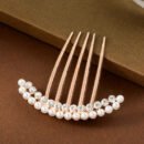 1pc Elegant and Hair Comb- Beautify Curly Hair, Unscented Alloy Side Needle Accessory, Suitable Long Hair