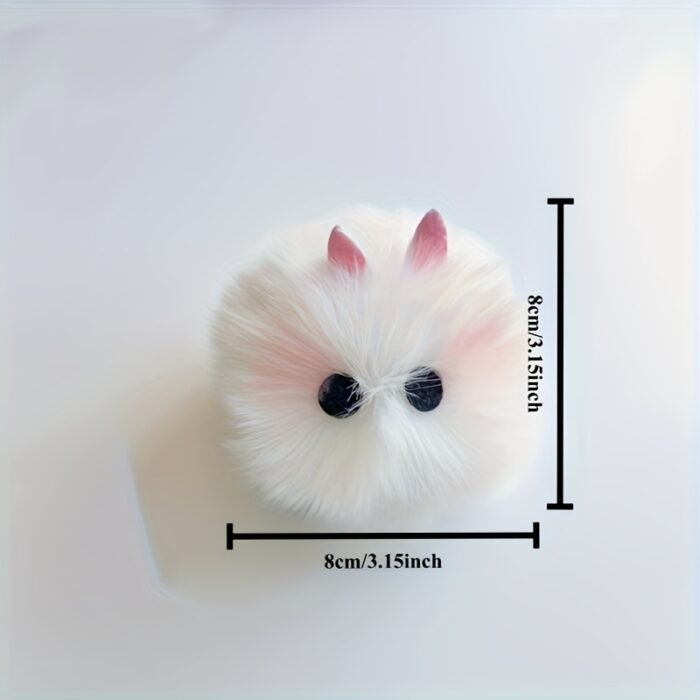 Adorable Pink Blush Bunny Plush Hair Clips - Soft and Sweet Cartoon Rabbit Barrettes for Women and, Hair Accessorie - Image 7