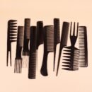 10pcs Professional Hair Styling Comb Set - Durable ABS Plastic, Versatile for All Hair Types, Includes Detangling, Teasing & Edge Control Combs