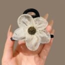 New Shark Clip Bubble High-end Hairpin with Water Flowers and Mesh for Women in Summer, Available in 3 Colors