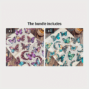 One Pack of 30 Butterfly Floral Hand Account DIY Decoration Stickers