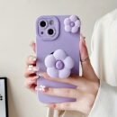 Creative daisy stand phone case