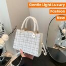 Gentle Light Luxury Small Fragrance Fashion Felt Handbell Bag - Autumn Winter 2024 New Crossbody Shoulder Bag for Female