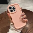 6pcs Solid Color Large Hole Phone Cases for iPhone - Fits 15/14/13/12/11, XS, XR, X, 7/8, Mini, Plus, Pro, Pro Max Models - Shockproof
