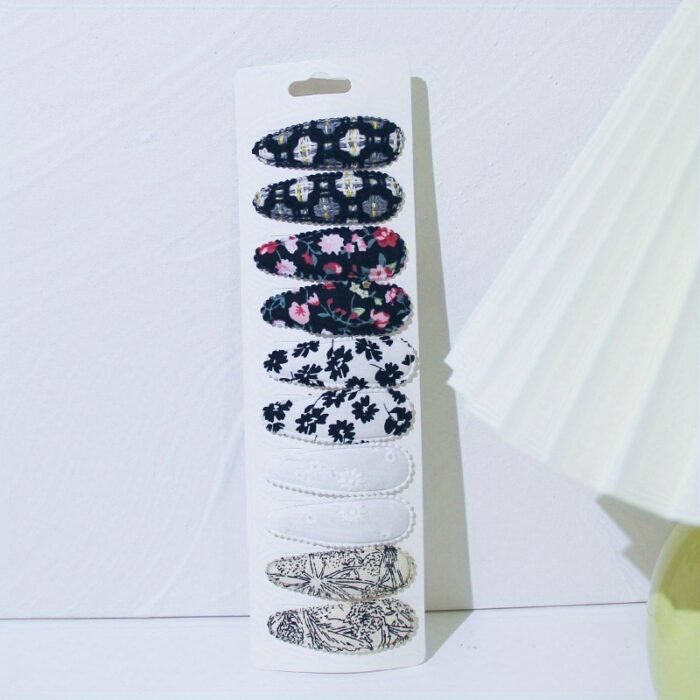 Set of 10 Adorable Water Drop-Shaped Hair Clips, Perfect for Parties And Everyday Use - a Great Birthday Gift Option. - Image 10