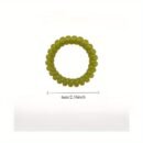 Pack of 4 Korean Jelly Color Telephone Cord Hair Ties Cute and Fresh Non-Damaging High Elasticity Headband for Women