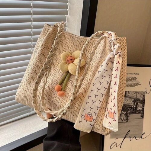 3 Styles Available Women'S Woven Crossbody Bag with Large Capacity, Summer Handbag Shoulder Bag, Beach Tote Bag, Suitable for Outings, Vacation Travel, Shopping