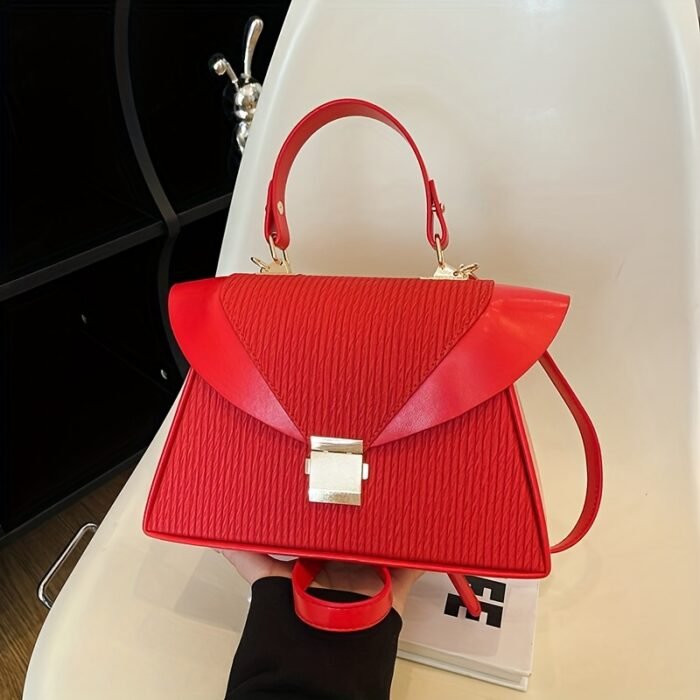 Mother's Day Gift Women's Textured Bag Large Capacity Crossbody Shoulder Bag - Image 6