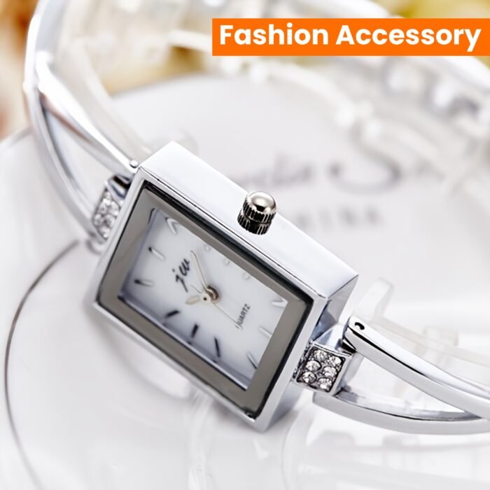 Elegant Vintage Rectangular Ladies' Wrist Watch, Luxury Quartz Movement Analog Display, Alloy Band & Case, Non, with Button Battery for Fashion Accessory - Image 17