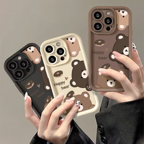 A Cute Bear High Bamboo Mist Phone Case, Compatible with Iphone Models 16, 15, 14, 11, 12, 13 Pro Max Mini, 7, 8 Plus, XR, XS Max, X, And SE 2022 for Protection.