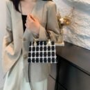 Gentle Light Luxury Small Fragrance Fashion Felt Handbell Bag - Autumn Winter 2024 New Crossbody Shoulder Bag for Female